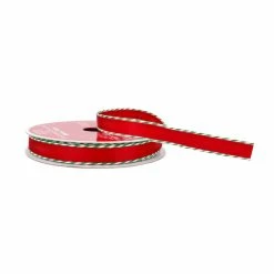 Promo 🛒 3/8" x 30ft. Satin Twist Edge Ribbon by Celebrate It® ❄ Christmas 🥰 -Christmas Shop 10696015 2
