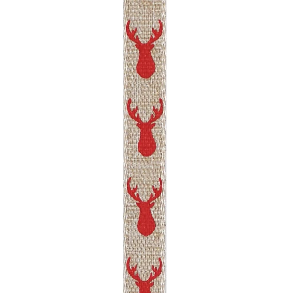 Best deal 𧨠3/8" x 12ft. Deer Ribbon by Celebrate It® π Christmas β 5 Best deal 𧨠3/8" x 12ft. Deer Ribbon by Celebrate It® π Christmas β - Image 3