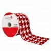 Best Pirce ✨ 2.5" x 20ft. Taffeta Wired Houndstooth Ribbon by Celebrate It® 🎄 Christmas ⭐ -Christmas Shop 10696026 1