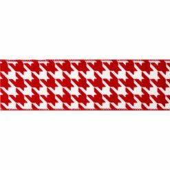Best Pirce ✨ 2.5" x 20ft. Taffeta Wired Houndstooth Ribbon by Celebrate It® 🎄 Christmas ⭐ -Christmas Shop 10696026 3