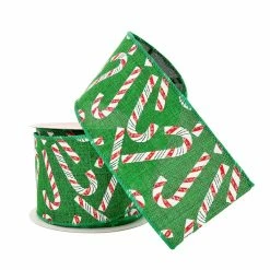 Deals π 2.5" x 20ft. Faux Linen Wired π¬ Candy Cane Ribbon by Celebrate It® π Christmas π 6 Deals π 2.5" x 20ft. Faux Linen Wired π¬ Candy Cane Ribbon by Celebrate It® π Christmas π -Christmas Shop 10696033 2