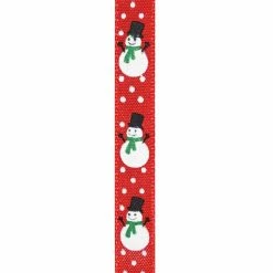 Promo 🤩 3/8" x 4yd. Iridescent Snowman Ribbon by Celebrate It® 🎄 Christmas 🎉 -Christmas Shop 10696038 3