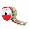 Coupon 🔔 2.5" x 20ft. Wired Faux Linen Vintage Car Ribbon by Celebrate It® 🎄 Christmas 😍 -Christmas Shop 10696057 1