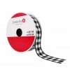 Best Sale 👍 7/8" x 24ft. Wired Check Ribbon by Celebrate It® ❄ Christmas 🔔 -Christmas Shop 10696058 1