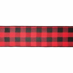 New 🥰 2.5" x 20ft. Wired Buffalo Check Ribbon by Celebrate It® 🎁 Christmas ⭐ -Christmas Shop 10696065 3