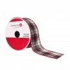 Discount ⭐ 1.5" x 10yd. Wired Plaid Ribbon by Celebrate It® 🎄 Christmas 💯