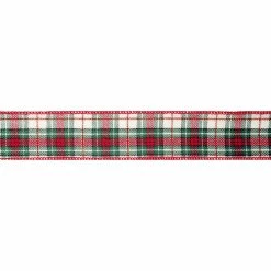 Discount ⭐ 1.5" x 10yd. Wired Plaid Ribbon by Celebrate It® 🎄 Christmas 💯 -Christmas Shop 10696072 3