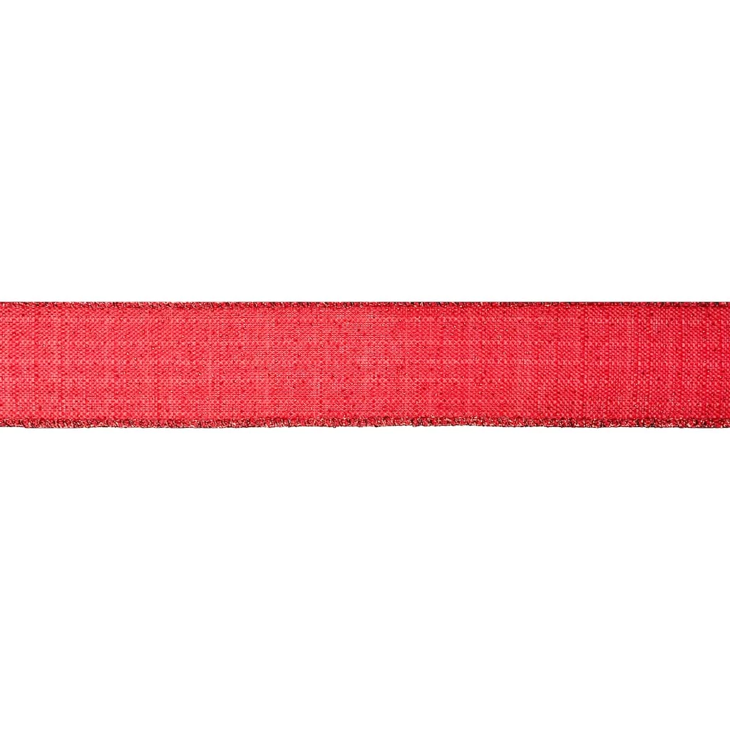 Brand new π₯ 1.5" x 10yd. Glitter Faux Linen Wired Ribbon by Celebrate It® β Christmas π 5 Brand new π₯ 1.5" x 10yd. Glitter Faux Linen Wired Ribbon by Celebrate It® β Christmas π - Image 3