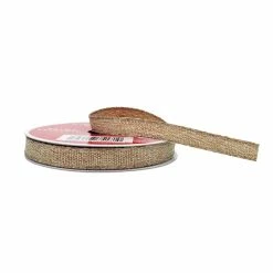 Best reviews of 👍 3/8" x 10yd. Faux Linen Ribbon by Celebrate It® 🎁 Christmas 🌟 -Christmas Shop 10696085 2