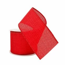 Promo 𧨠2.5" x 20ft. Glitter Faux Linen Wired Ribbon by Celebrate It® β Christmas π 6 Promo 𧨠2.5" x 20ft. Glitter Faux Linen Wired Ribbon by Celebrate It® β Christmas π -Christmas Shop 10696090 2