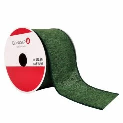 Best reviews of 🔥 2.5" x 20ft. Faux Linen Wired Ribbon by Celebrate It™ 🎁 Christmas ⭐