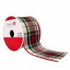 Cheap ⌛ 2.5" x 20ft. Metallic Wired Plaid Ribbon by Celebrate It™ 🎁 Christmas 👏 -Christmas Shop 10696110 1