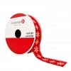 Best Sale 🎁 7/8" x 18ft. Grosgrain Snowflake with Fray Edge Ribbon by Celebrate It™ 🎄 Christmas 🧨