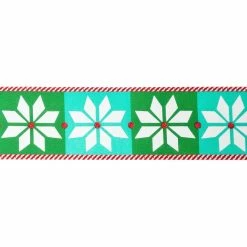 Top 10 💯 2.5" x 20ft. Taffeta Wired Fair Isle Ribbon by Celebrate It™ 🎁 Christmas 😍 -Christmas Shop 10696125 3