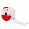 Best Sale ⌛ 1.5" x 30ft. Taffeta Wired Foil Snowflake Ribbon by Celebrate It™ 🎄 Christmas 💯 -Christmas Shop 10696132 1