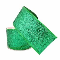 Cheapest 🔔 2.5" x 20ft. Glitter Taffeta Wired Ribbon by Celebrate It™ 🔔 Christmas 🌟 -Christmas Shop 10696144 2