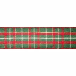Best reviews of 🛒 2.5" x 20ft. Metallic Wired Plaid Ribbon by Celebrate It™ 🎄 Christmas ⌛ -Christmas Shop 10696202 3
