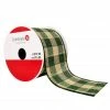 Coupon 🛒 2.5" x 20ft. Wired Check Ribbon by Celebrate It™ 🎄 Christmas 🥰 -Christmas Shop 10696208 1