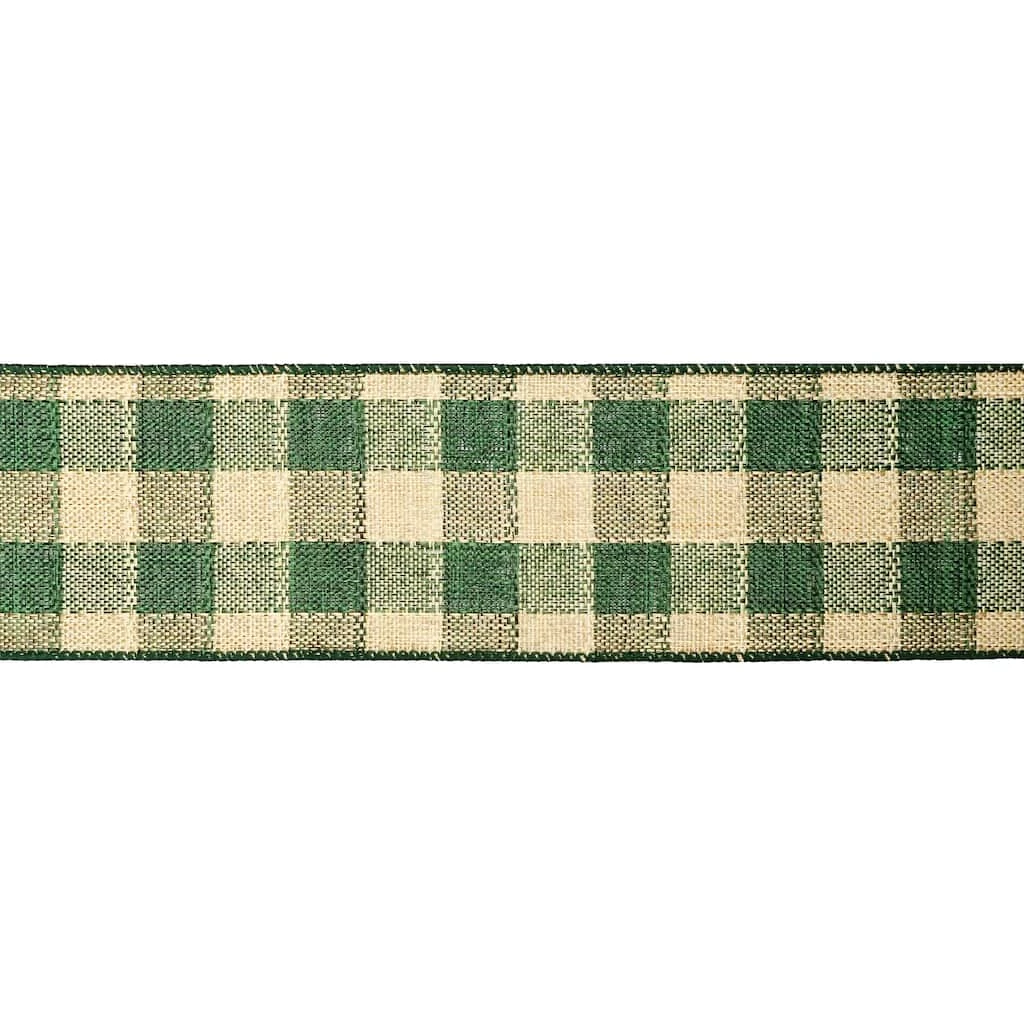 Coupon π 2.5" x 20ft. Wired Check Ribbon by Celebrate It™ π Christmas π₯° 5 Coupon π 2.5" x 20ft. Wired Check Ribbon by Celebrate It™ π Christmas π₯° - Image 3
