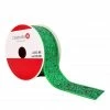 Discount 🎁 1.5" x 30ft. Taffeta Wired Glitter Ribbon by Celebrate It™ 🎄 Christmas ⭐ -Christmas Shop 10696255 1