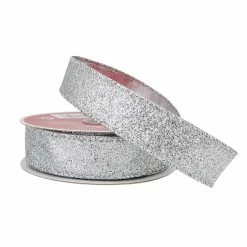 Cheap 🔔 7/8" x 21ft. Metallic Sheer Wired Glitter Ribbon by Celebrate It™ 🎅 Christmas 💯 -Christmas Shop 10696279 2