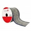 Top 10 ✨ 2.5" x 20ft. Faux Linen Wired Ribbon by Celebrate It™ 🎅 Christmas 👏 -Christmas Shop 10696290 1
