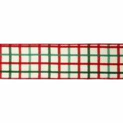 Cheapest 😉 2.5" x 20ft. Wired Squares Ribbon by Celebrate It™ ❄ Christmas 👏 -Christmas Shop 10696295 3