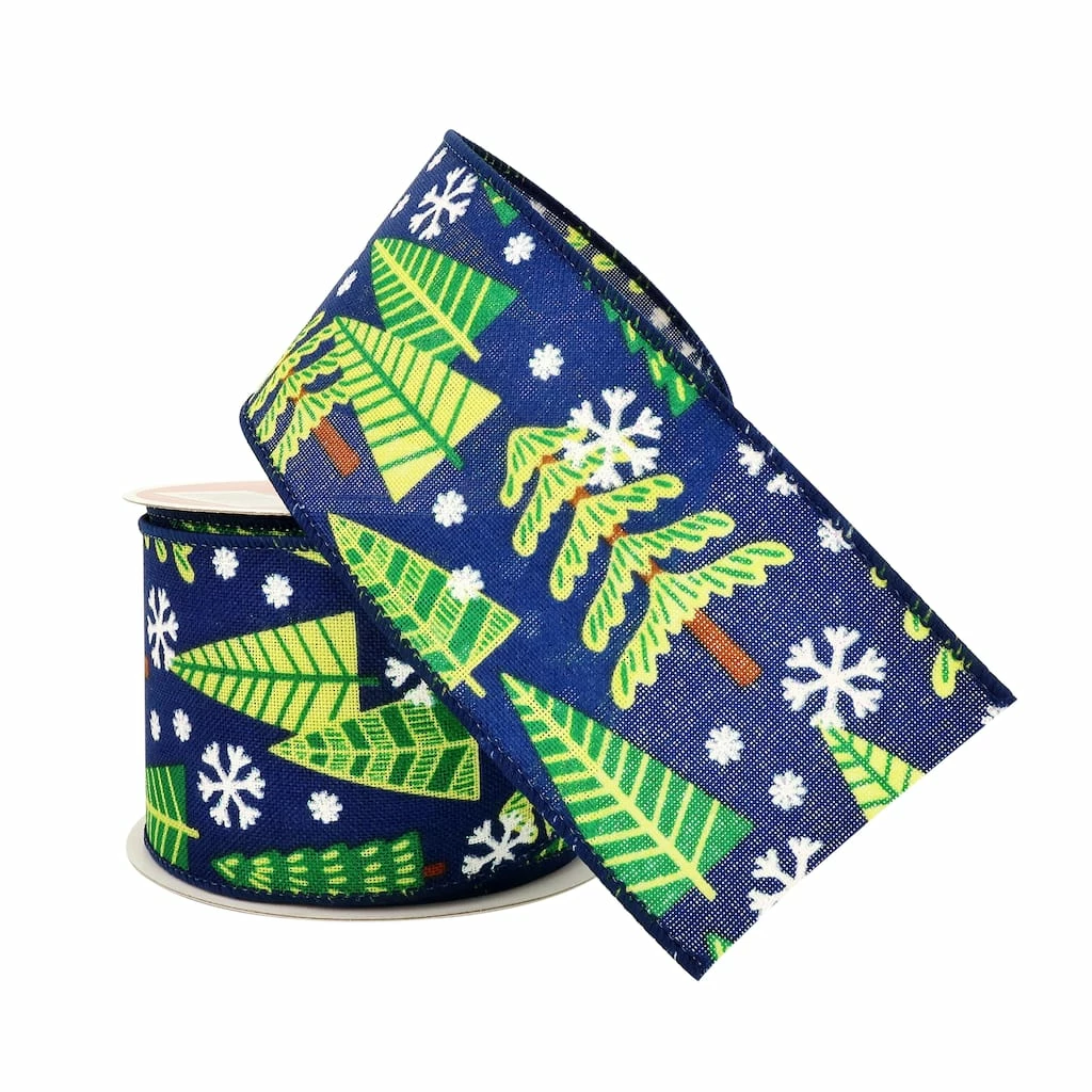 Best Sale π 2.5" x 20ft. Faux Linen Wired Tree Ribbon by Celebrate It™ π Christmas π 4 Best Sale π 2.5" x 20ft. Faux Linen Wired Tree Ribbon by Celebrate It™ π Christmas π - Image 2