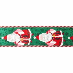 Wholesale ⭐ 2.5" x 20ft. Faux Linen Wired Santa Claus Ribbon by Celebrate It® 🔔 Christmas 🥰 -Christmas Shop 10696313 3