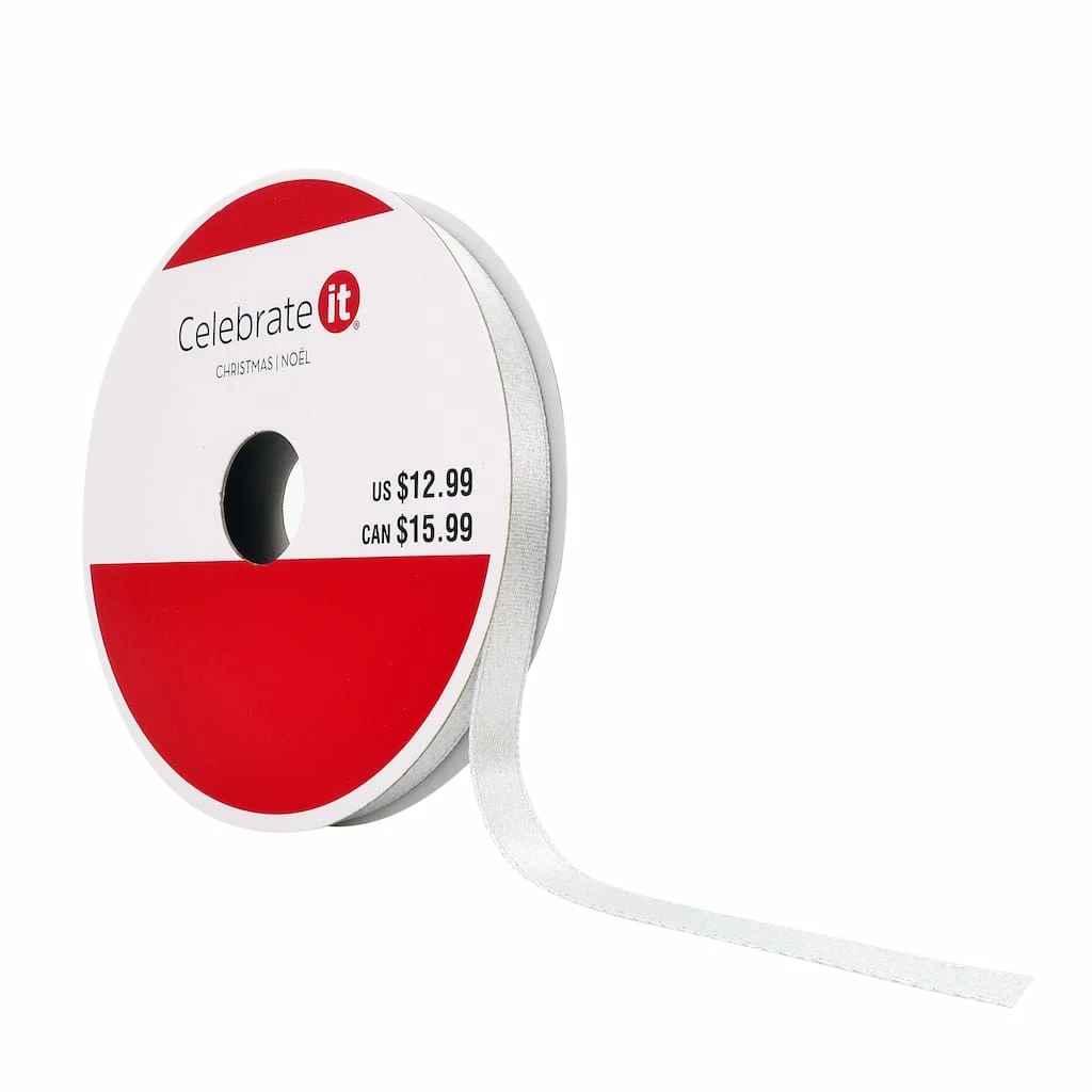 New π 3/8" x 30ft. Shimmer Solid Ribbon by Celebrate It® π Christmas βοΈ 3 New π 3/8" x 30ft. Shimmer Solid Ribbon by Celebrate It® π Christmas βοΈ