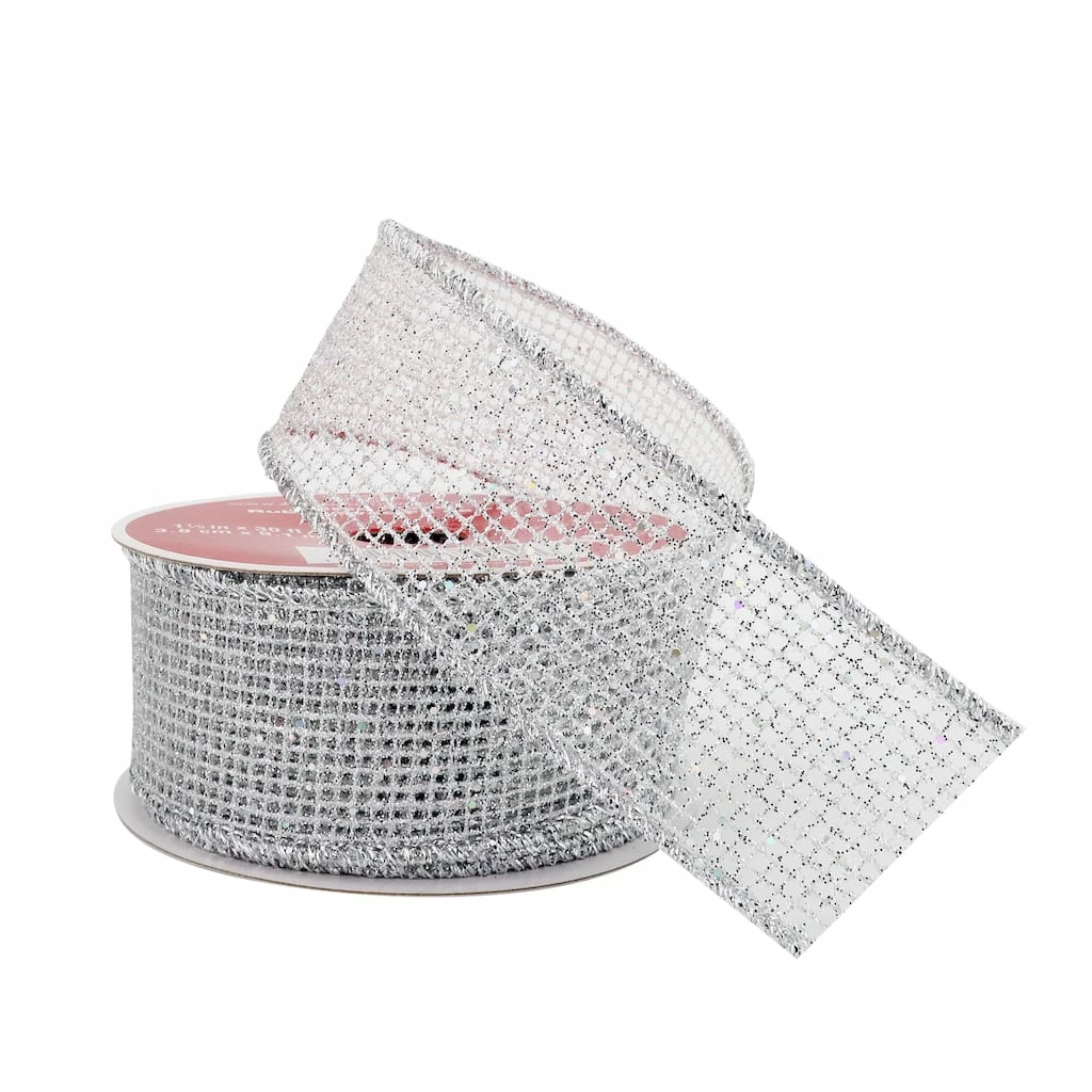 Budget π 1.5" x 30ft. Wired Mesh Ribbon by Celebrate It® β Christmas π€© 4 Budget π 1.5" x 30ft. Wired Mesh Ribbon by Celebrate It® β Christmas π€© - Image 2