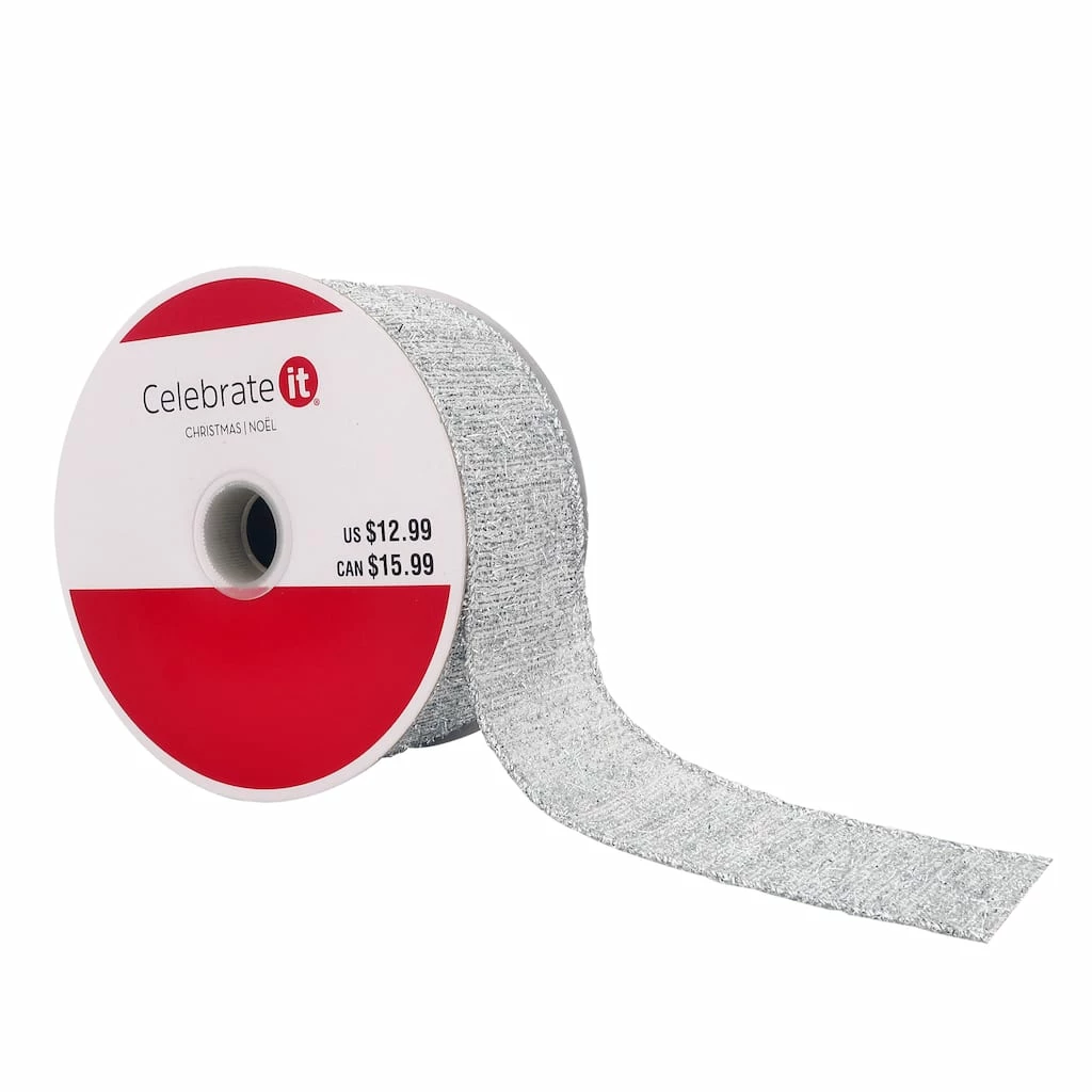 Deals π 1.5" x 30ft. Tinsel Wired Ribbon by Celebrate It® π Christmas π 3 Deals π 1.5" x 30ft. Tinsel Wired Ribbon by Celebrate It® π Christmas π