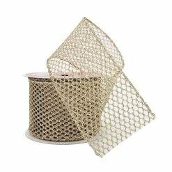 Wholesale 💯 2.5" x 20ft. Wired Glitter Mesh Ribbon by Celebrate It® 🎅 Christmas ✔️ -Christmas Shop 10696331 2