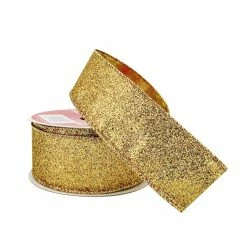 Cheapest 👍 1.5" x 30ft. Sheer Metallic Wired Glitter Ribbon by Celebrate It® 🎄 Christmas 👍 -Christmas Shop 10696337 2