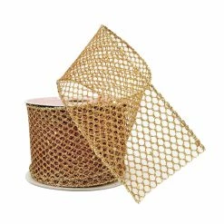 Coupon 🤩 2.5" x 20ft. Wired Mesh Ribbon by Celebrate® 🎅 Christmas by Celebrate It 👏 -Christmas Shop 10696338 2