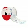 New 🌟 2.5" x 20ft. Taffeta Wired Foil Snowflake Ribbon by Celebrate It® 🎄 Christmas 🔔 -Christmas Shop 10696342 1