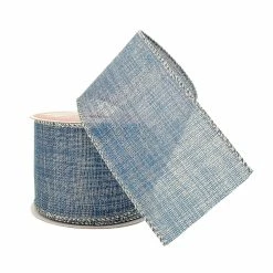 Best reviews of ✨ 2.5" x 20ft. Faux Linen Wired Ribbon by Celebrate It® 🎅 Christmas 🎉 -Christmas Shop 10696345 2