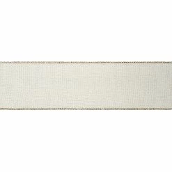 New 🔥 2.5" x 20ft. Faux Burlap Wired Ribbon by Celebrate It® 🔔 Christmas 👍 -Christmas Shop 10696367 3