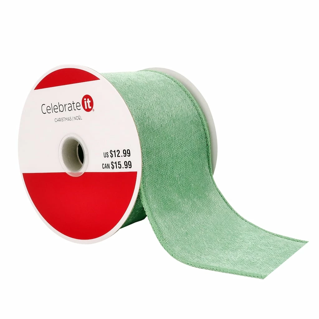 Best deal π 2.5" x 20ft. Velvet Wired Ribbon by Celebrate It® β Christmas π 3 Best deal π 2.5" x 20ft. Velvet Wired Ribbon by Celebrate It® β Christmas π