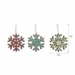 Promo 🔔 Assorted Wood Snowflake Ornament by Ashland® 🌟 -Christmas Shop 10697717 3