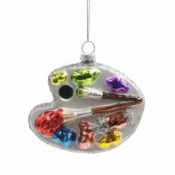 Deals π₯° Multicolor Glass Painter's Palette Ornament by Ashland® π