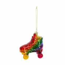 New 😍 3.8'' Rainbow Skate Glass 🎄 Christmas Ornament by Ashland® ❤️