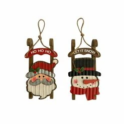 Outlet 😉 Assorted 3.75'' Santa/Snowman 🎄 Christmas Ornament by Ashland® 🌟