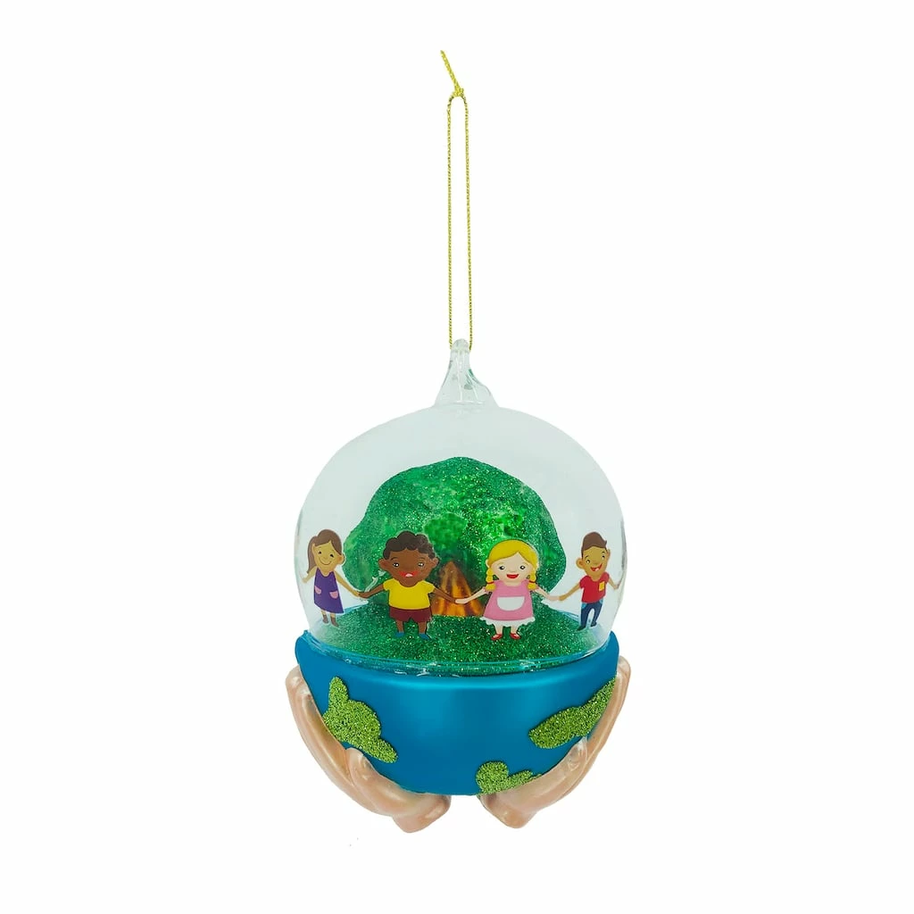 Best Pirce π Glass Earth Held in Hands Ornament by Ashland® π 5 Best Pirce π Glass Earth Held in Hands Ornament by Ashland® π - Image 3