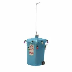 Wholesale 🧨 4" Blue Glass Trash Can Ornament by Ashland® 😍 -Christmas Shop 10697978 3