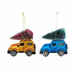 Coupon ✨ Assorted Glass Jeep with Tree Ornament by Ashland® 👍