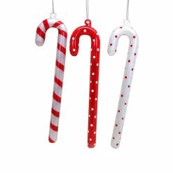 Discount β€οΈ Assorted π¬ Candy Cane Glass Ornament by Ashland® β