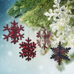 Best reviews of 😀 Assorted Plaid Snowflake Ornament by Ashland® 😉 -Christmas Shop 10698406 2