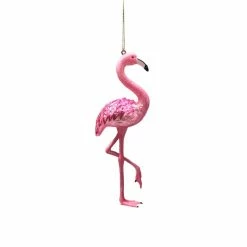 Wholesale 🎁 6" Glass Pink Flamingo Ornament by Ashland® ⌛