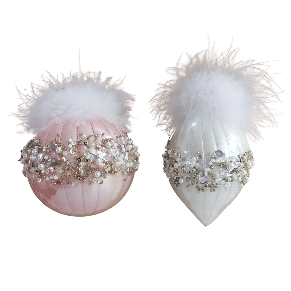 Outlet β Assorted Glass Feathers & Pearls Ornament by Ashland® π 4 Outlet β Assorted Glass Feathers & Pearls Ornament by Ashland® π - Image 2